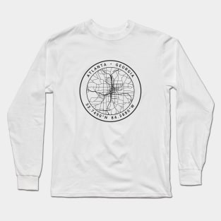 Atlanta Map Long Sleeve T-Shirt